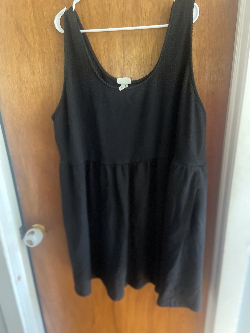 A New Day Black Sleeveless Scoop Neck Baby Doll Size 4X